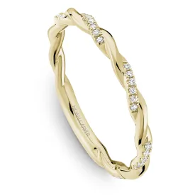 0.08ctw Diamond Twist Wedding/Stackable Band