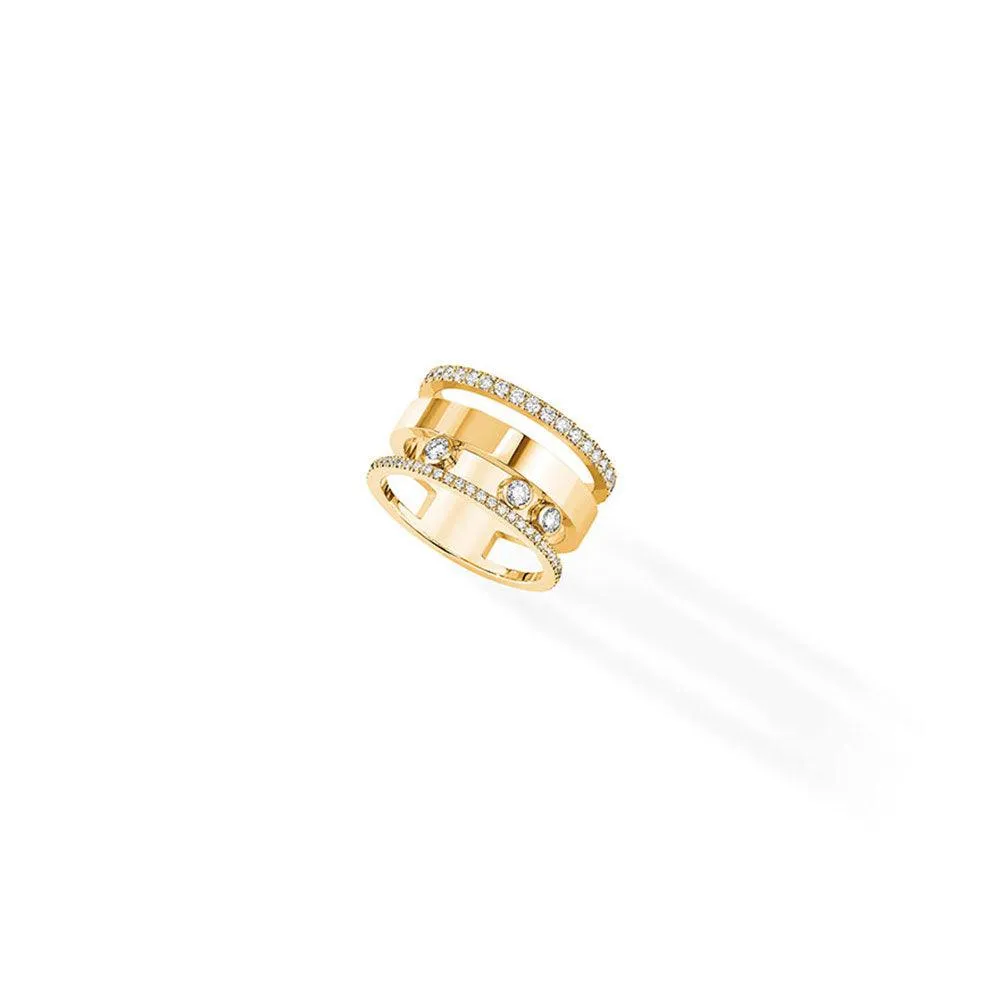 0.62ctw Yellow Gold Diamond Fashion Ring