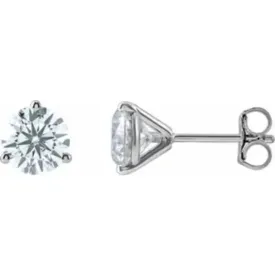 14K 2-CTW Lab-Grown Diamond Stud Earring