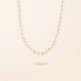 14K Gold Modern Pearl Necklace