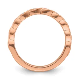 14k Rose Gold Stackable Expressions Diamond Twist Ring | SK2108