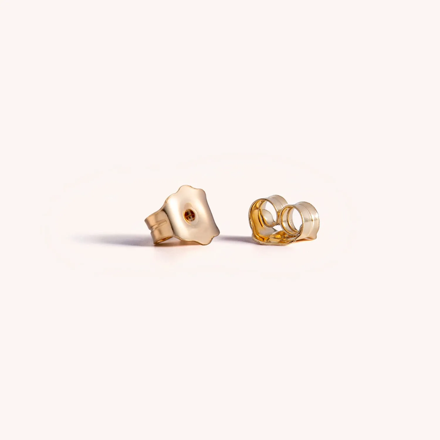 14k Solid Gold Trinity Ball Stud Earrings