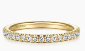 14K Yellow Gold Diamond Matching Wedding Band