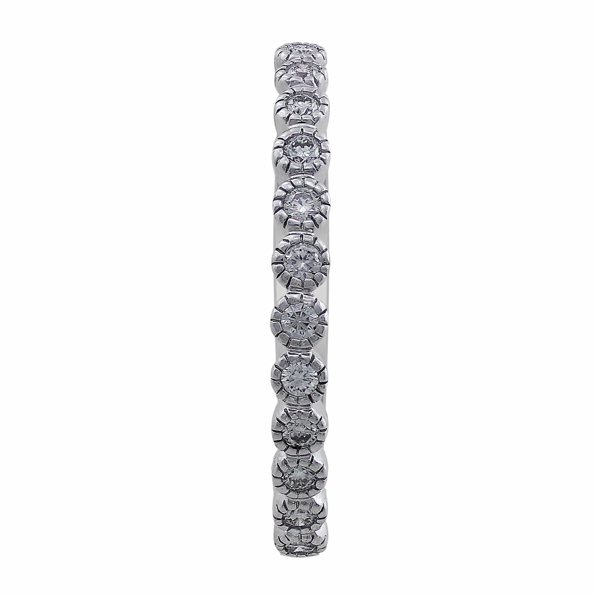 14kt White Gold & Diamond Anniversary Band