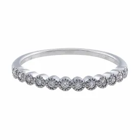 14kt White Gold & Diamond Anniversary Band