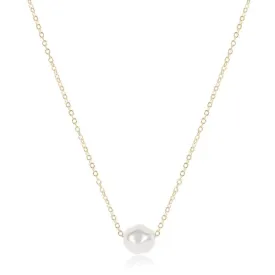 16" Gold Admire Pearl Necklace