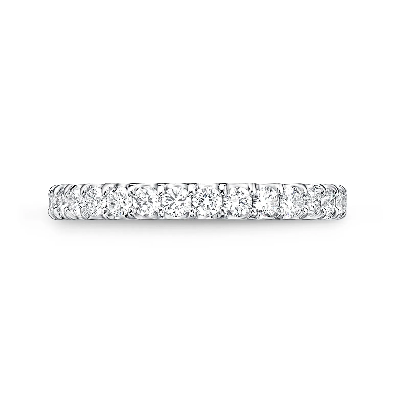 18K WHITE GOLD ODESSA 3/4 DIAMOND BAND .79CT