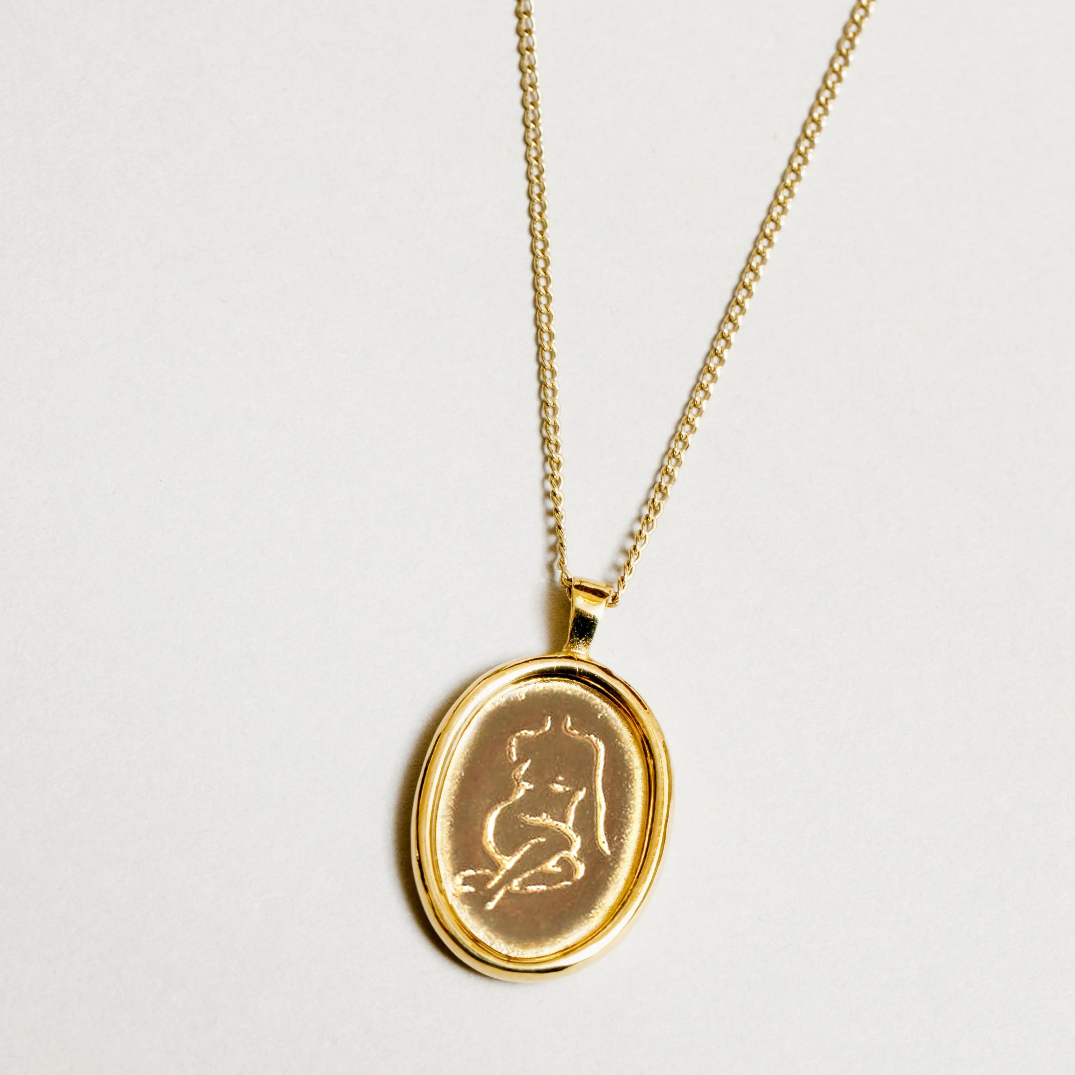 18" Lady Body Pendant (Gold)