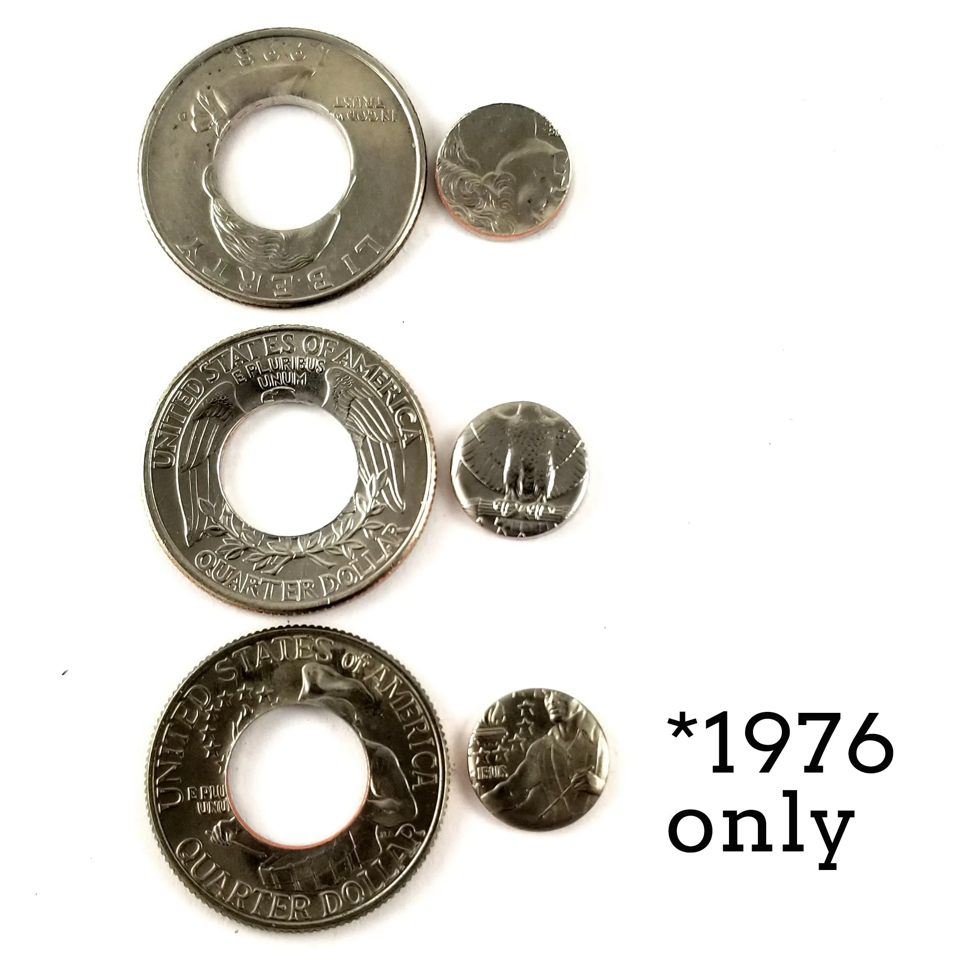 1968 Washington Quarter Coin Ring