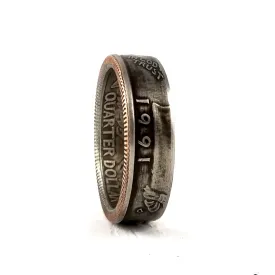 1991 Washington Quarter Coin Ring