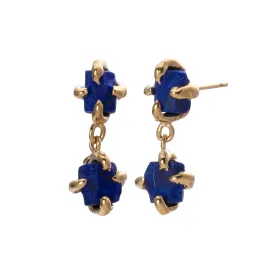 2-Drop Earrings - Lapis