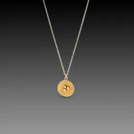 22k Bud Necklace with Diamonds