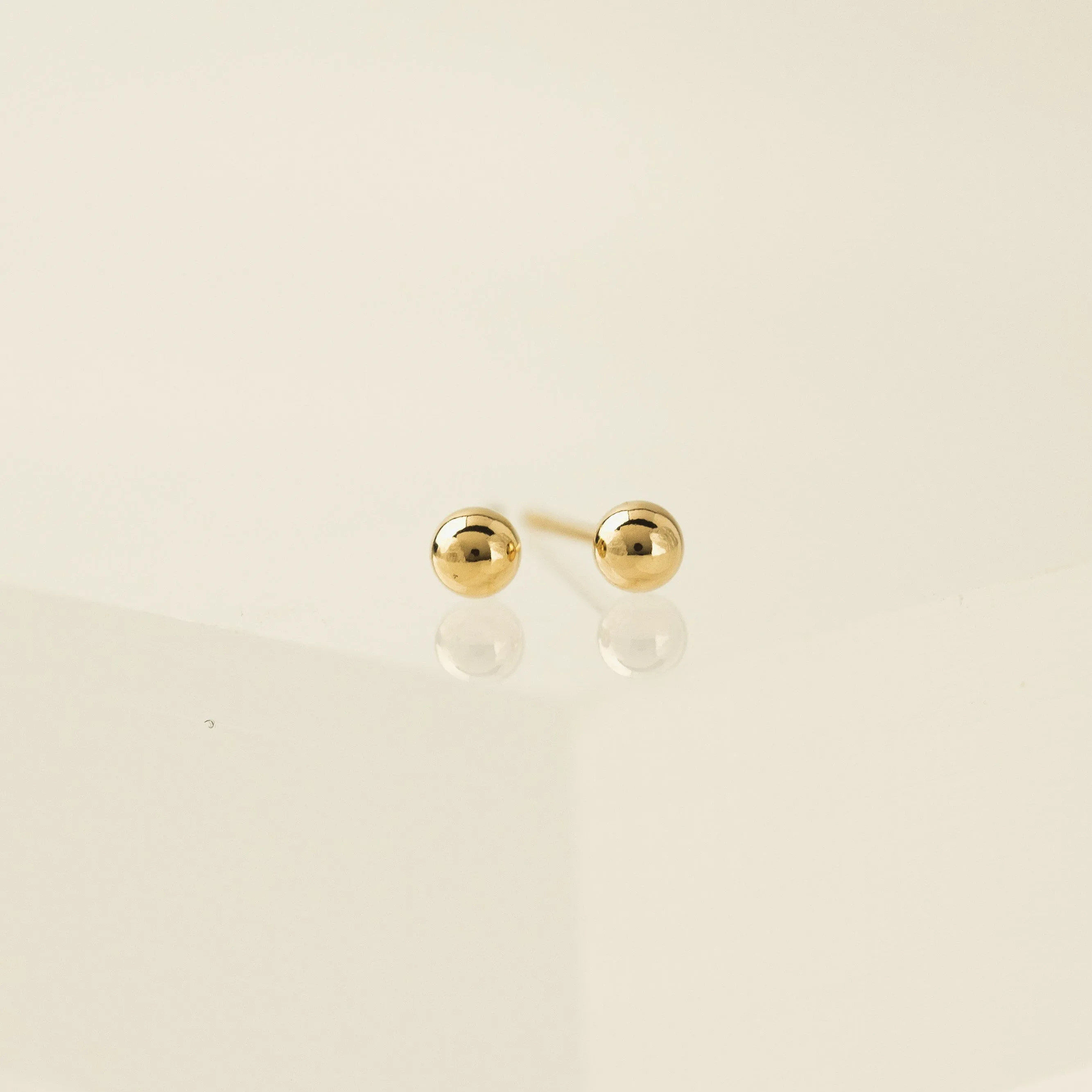 4mm Ball Gold-Filled Stud Earrings