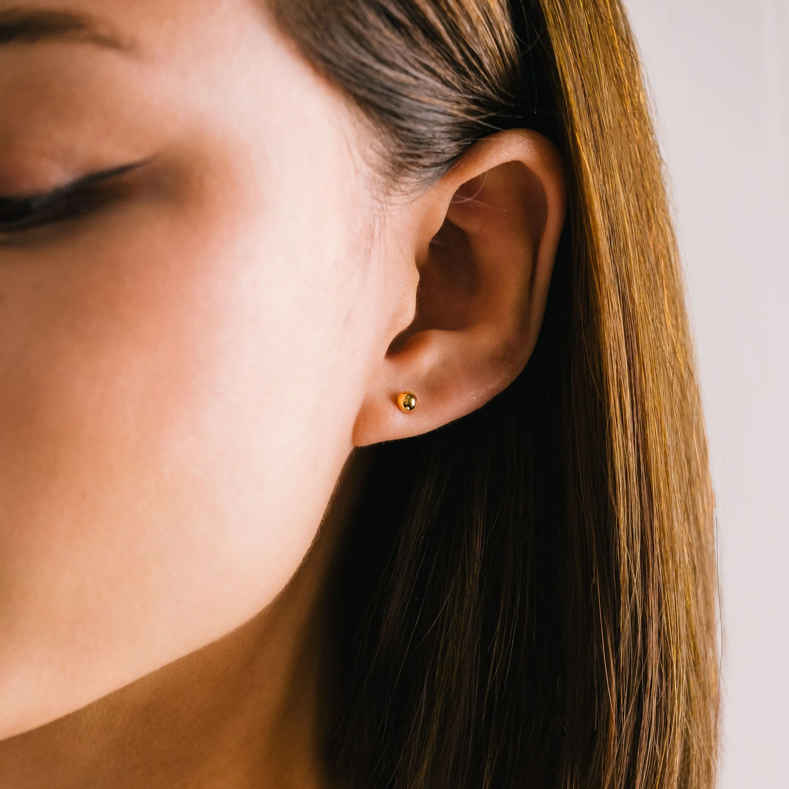 4mm Ball Gold-Filled Stud Earrings