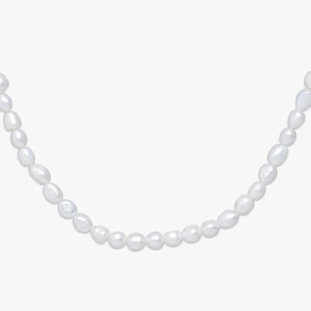 6MM Oval Pearl Necklace