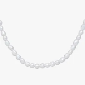 6MM Oval Pearl Necklace