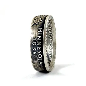 90% Silver Minnesota Quarter Ring