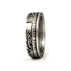 90% Silver Pictured Rocks National Park Quarter Ring