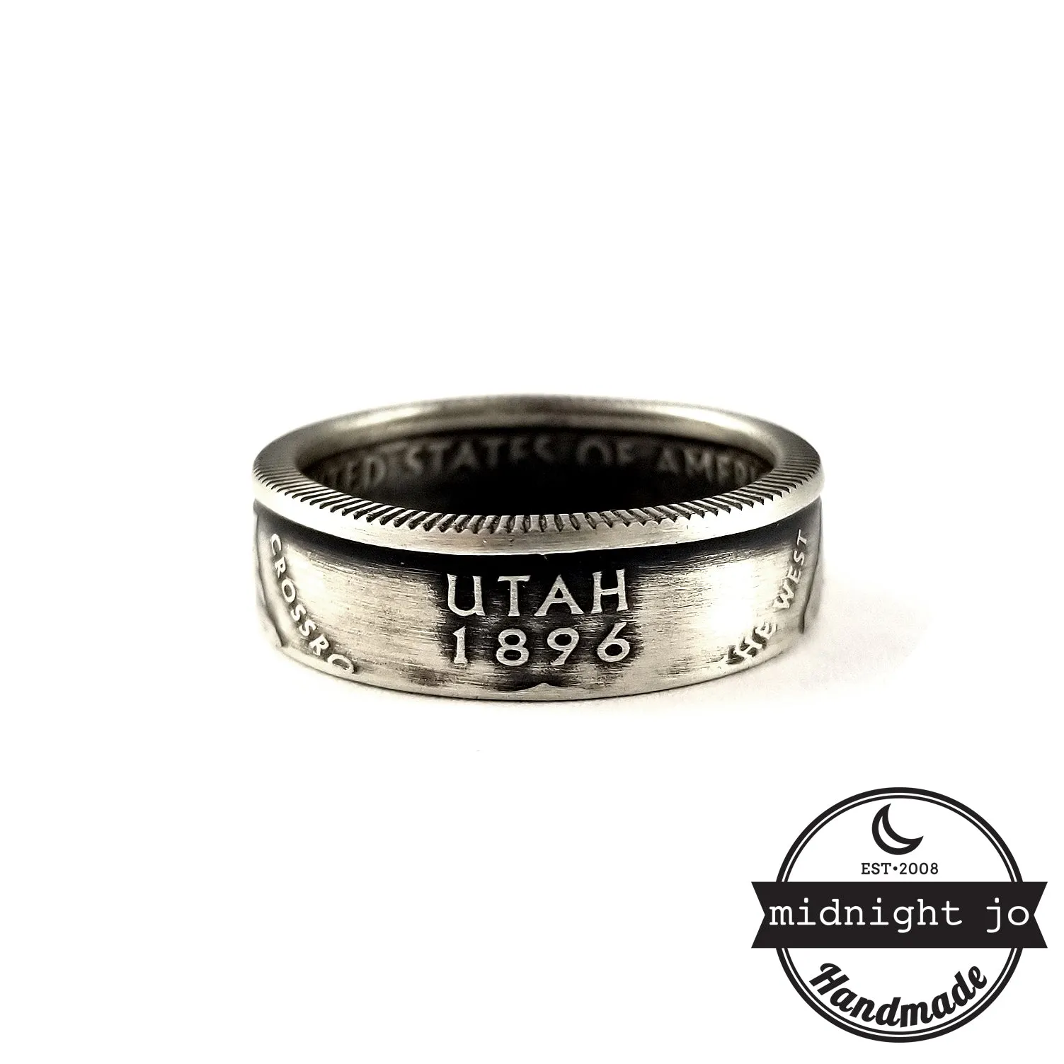 90% Silver Utah Quarter Ring