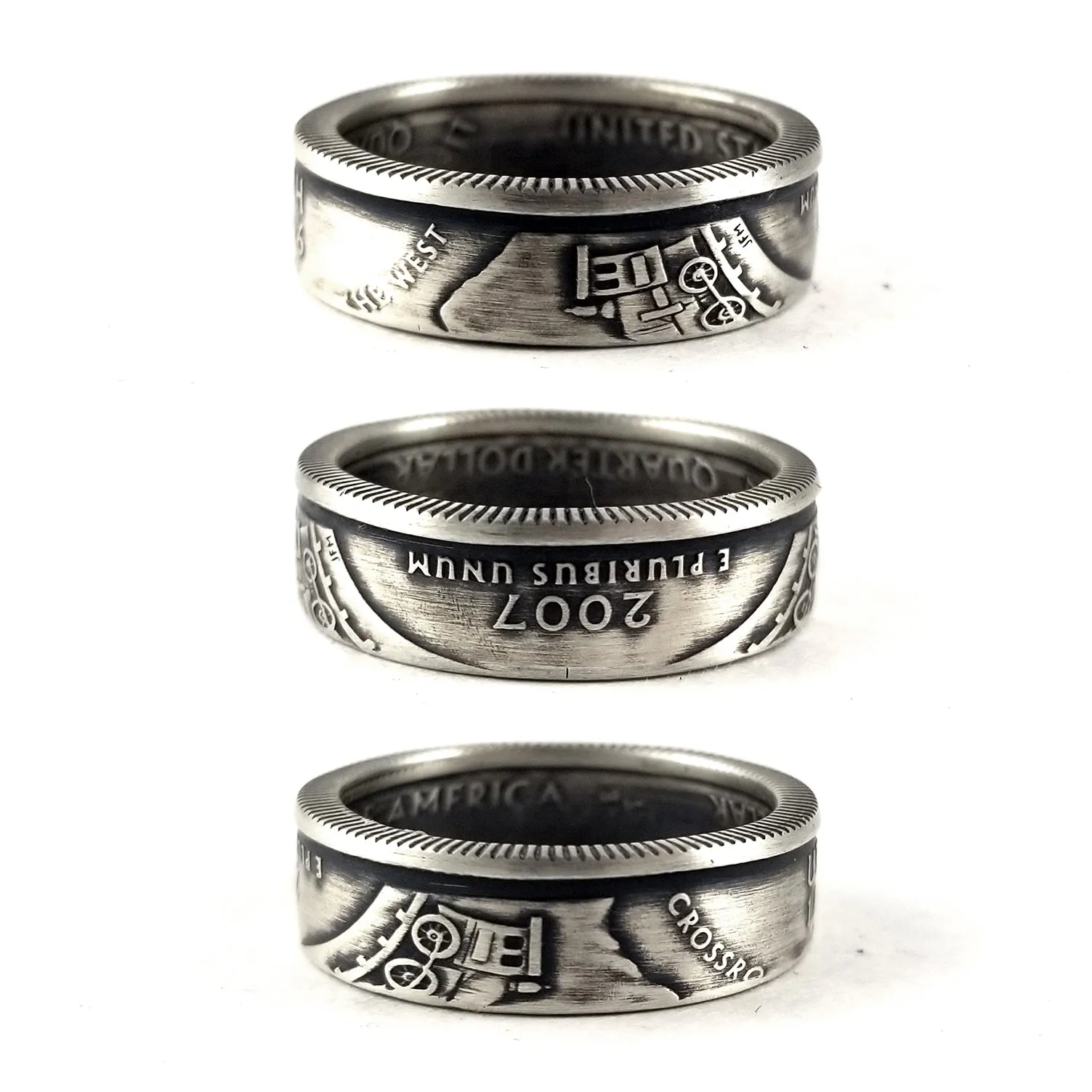 90% Silver Utah Quarter Ring