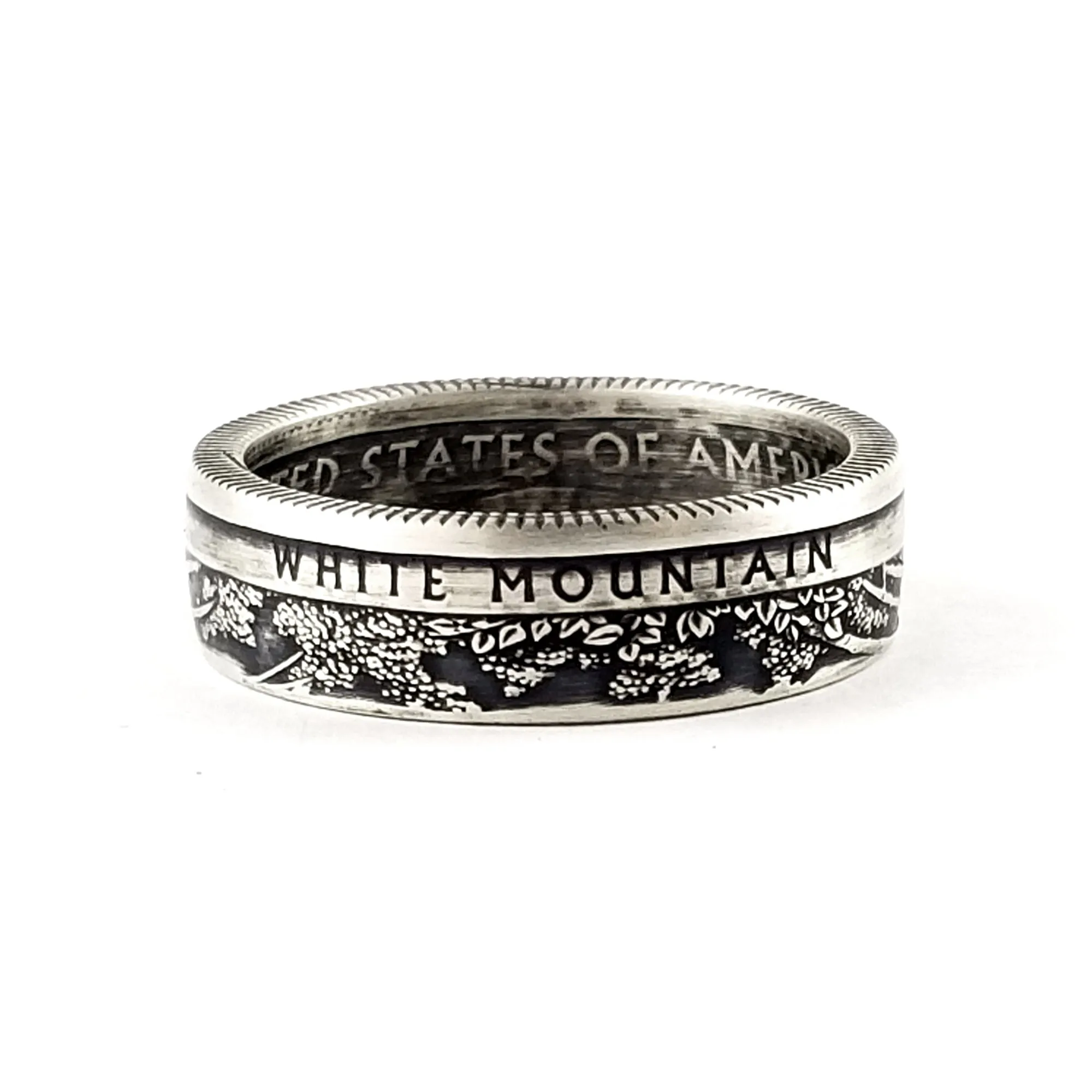 90% Silver White Mountain National Park Quarter Ring