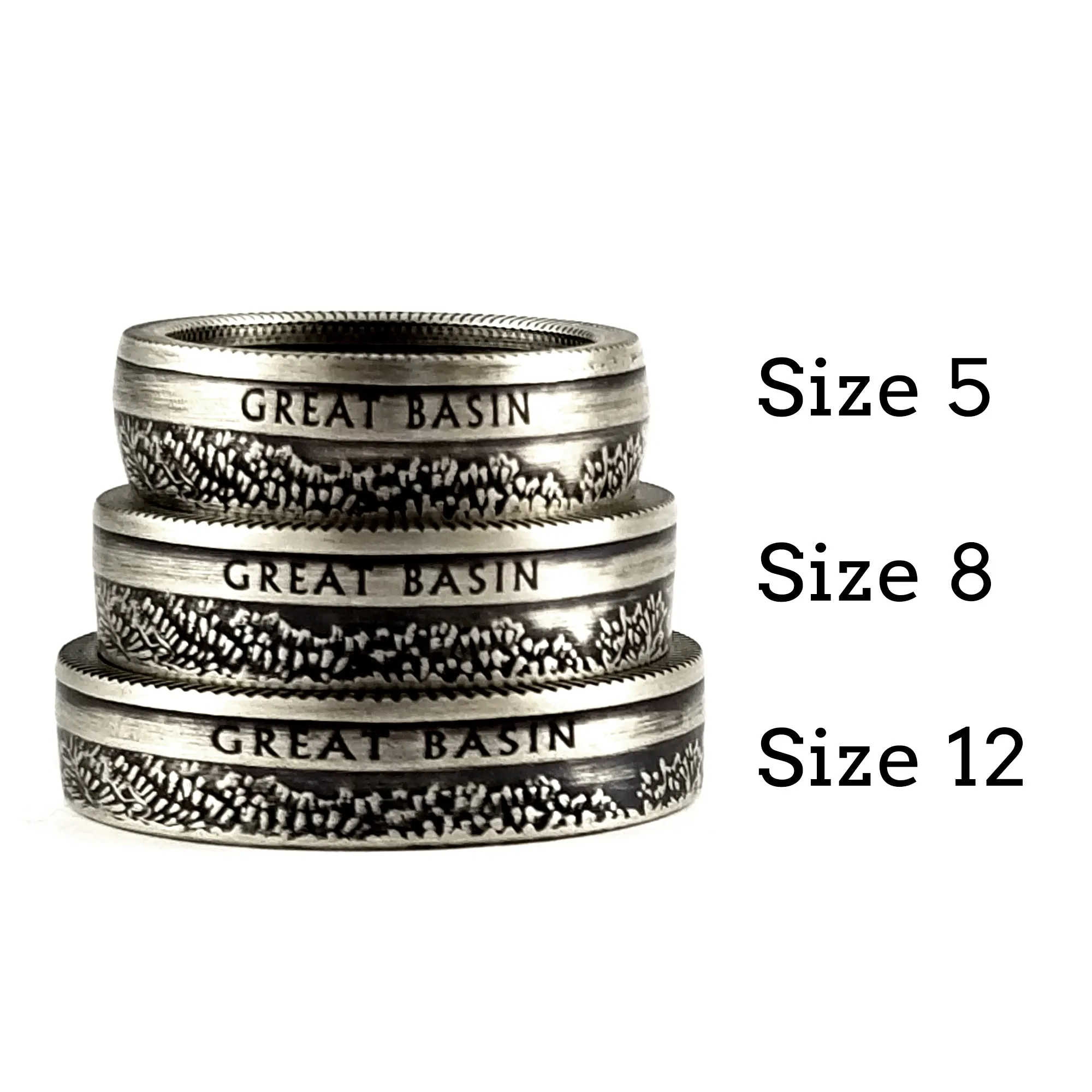 90% Silver White Mountain National Park Quarter Ring