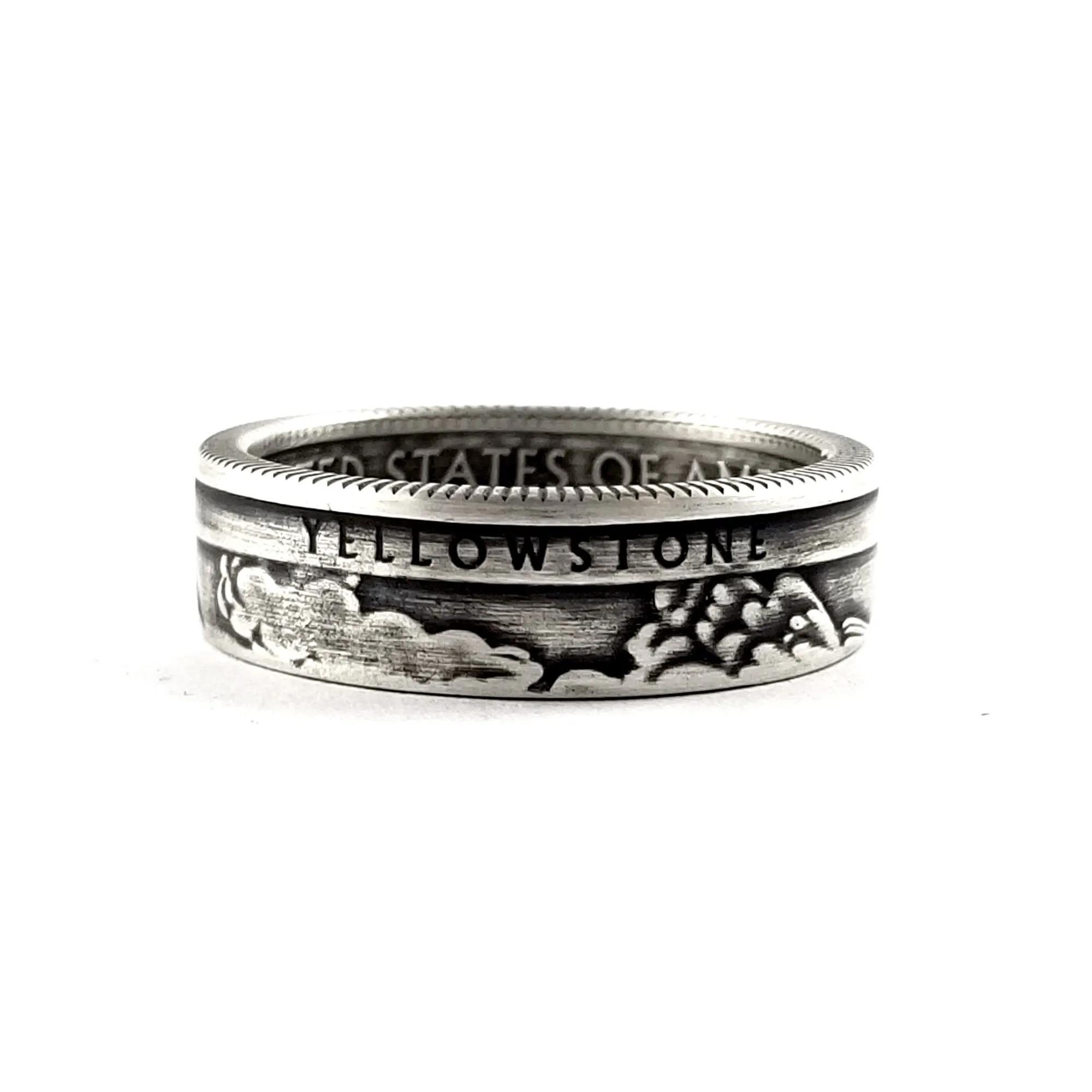 90% Silver Yellowstone National Park Quarter Ring