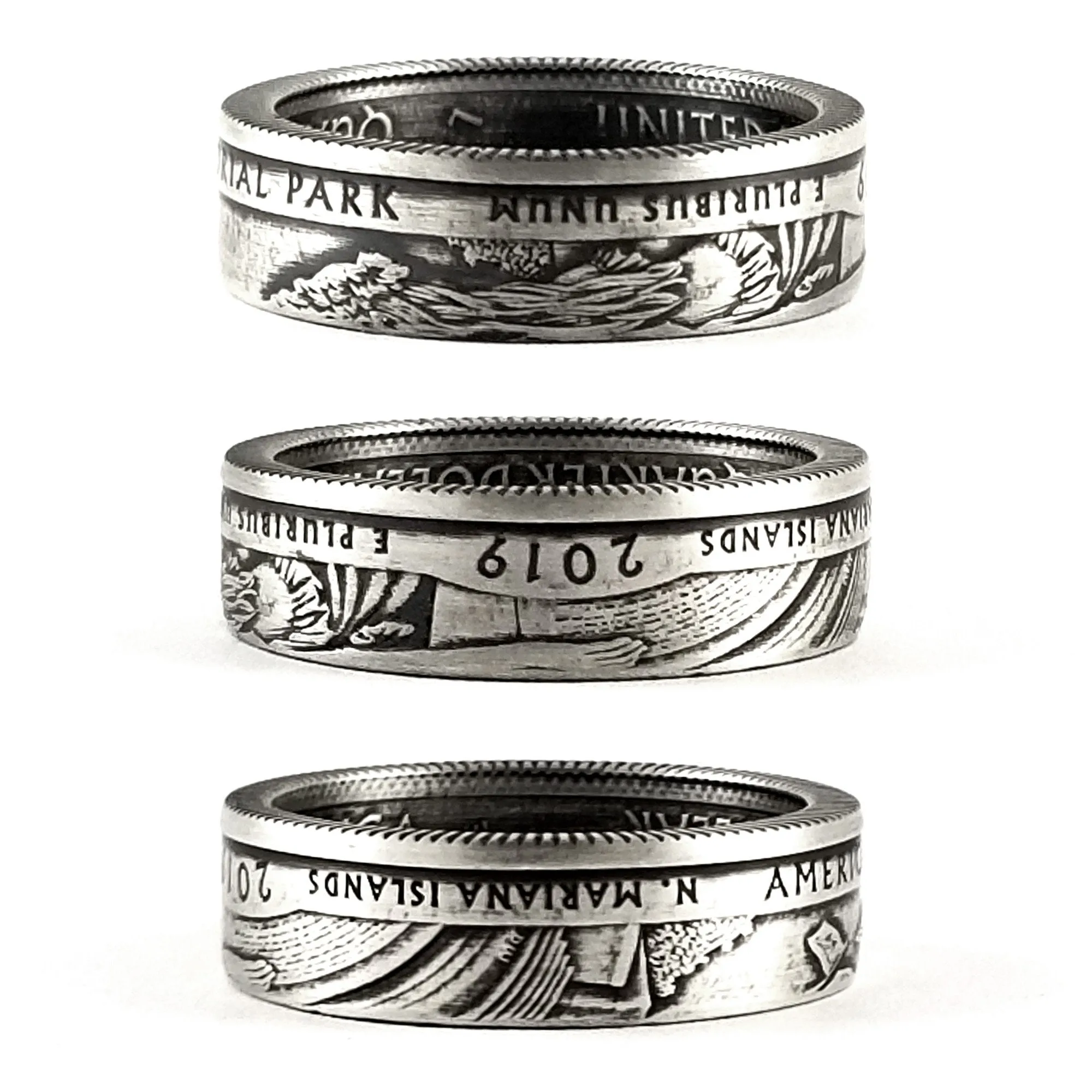 99.9% Fine Silver American Memorial National Park Quarter Ring