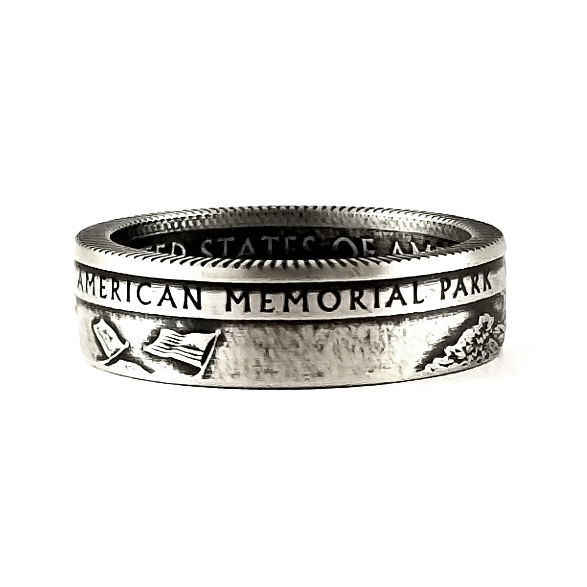 99.9% Fine Silver American Memorial National Park Quarter Ring