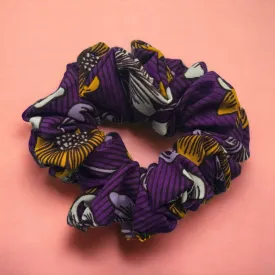 African print Scrunchie - Hair Accessories - Purple