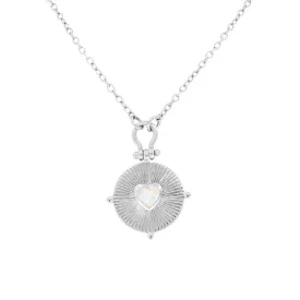 Amor Silver Moonstone Necklace