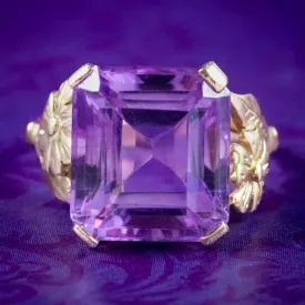 Antique Art Deco Amethyst Ring 9.8ct Amethyst