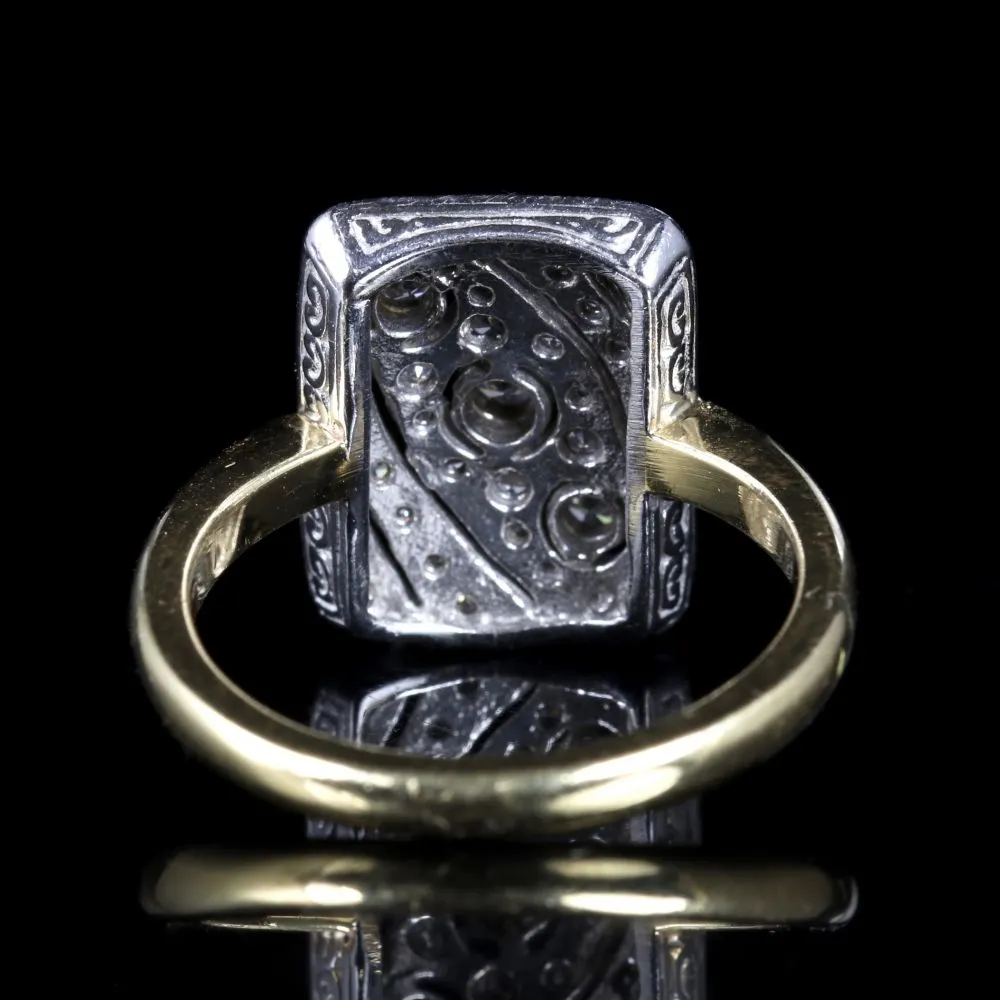 Antique Art Deco Diamond Ring 18Ct Gold Ring Circa 1920