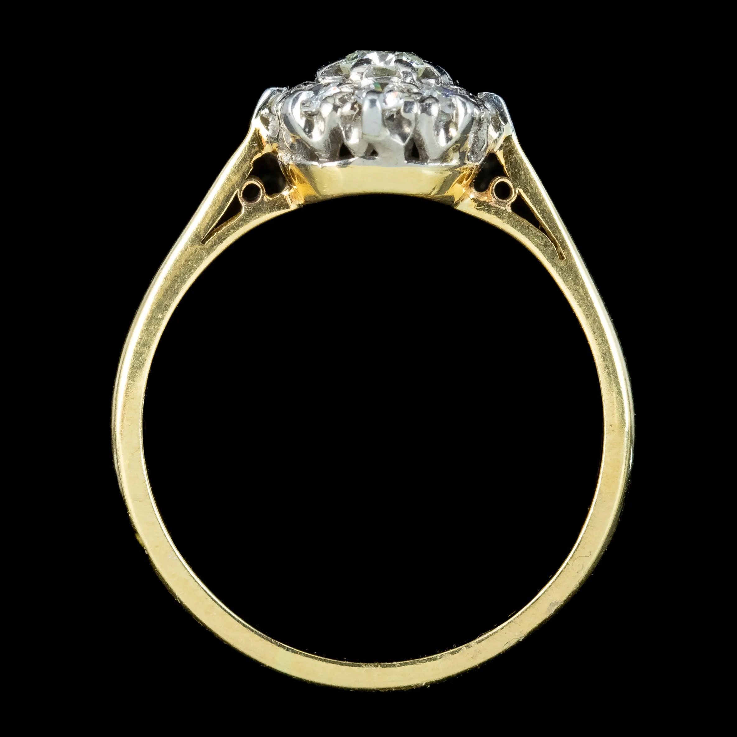 Antique Edwardian Diamond Daisy Cluster Ring 0.70ct Total