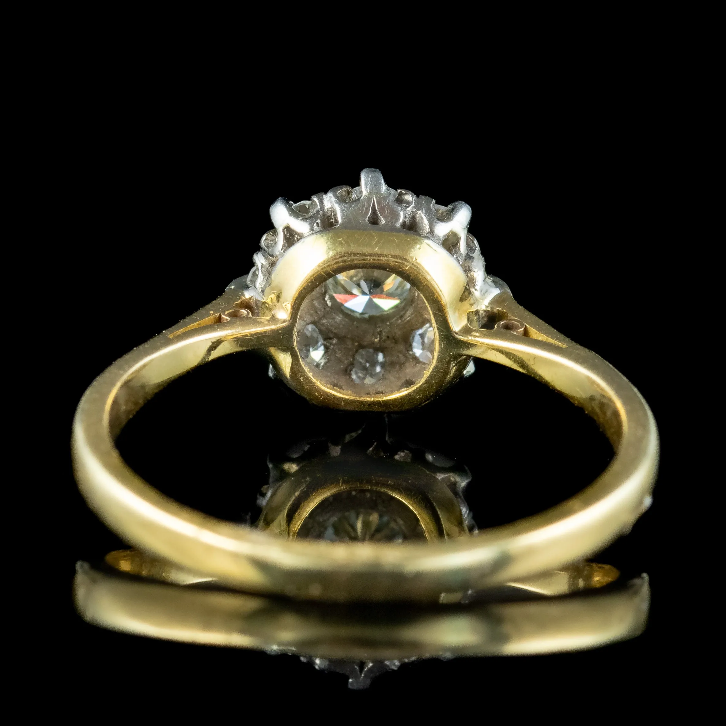 Antique Edwardian Diamond Daisy Cluster Ring 0.70ct Total