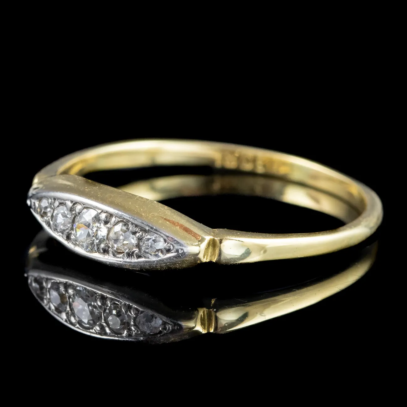 Antique Edwardian Diamond Five Stone Ring