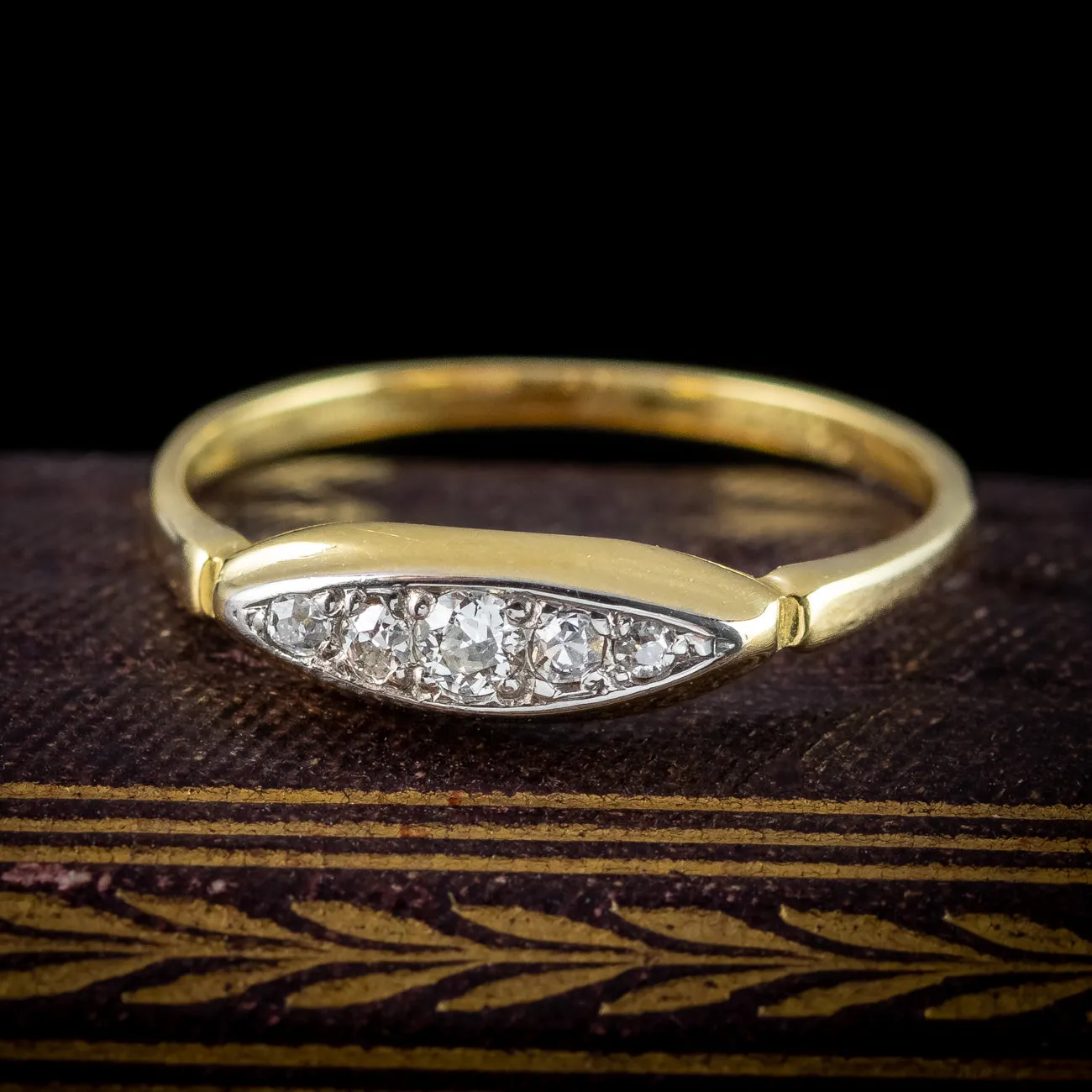 Antique Edwardian Diamond Five Stone Ring