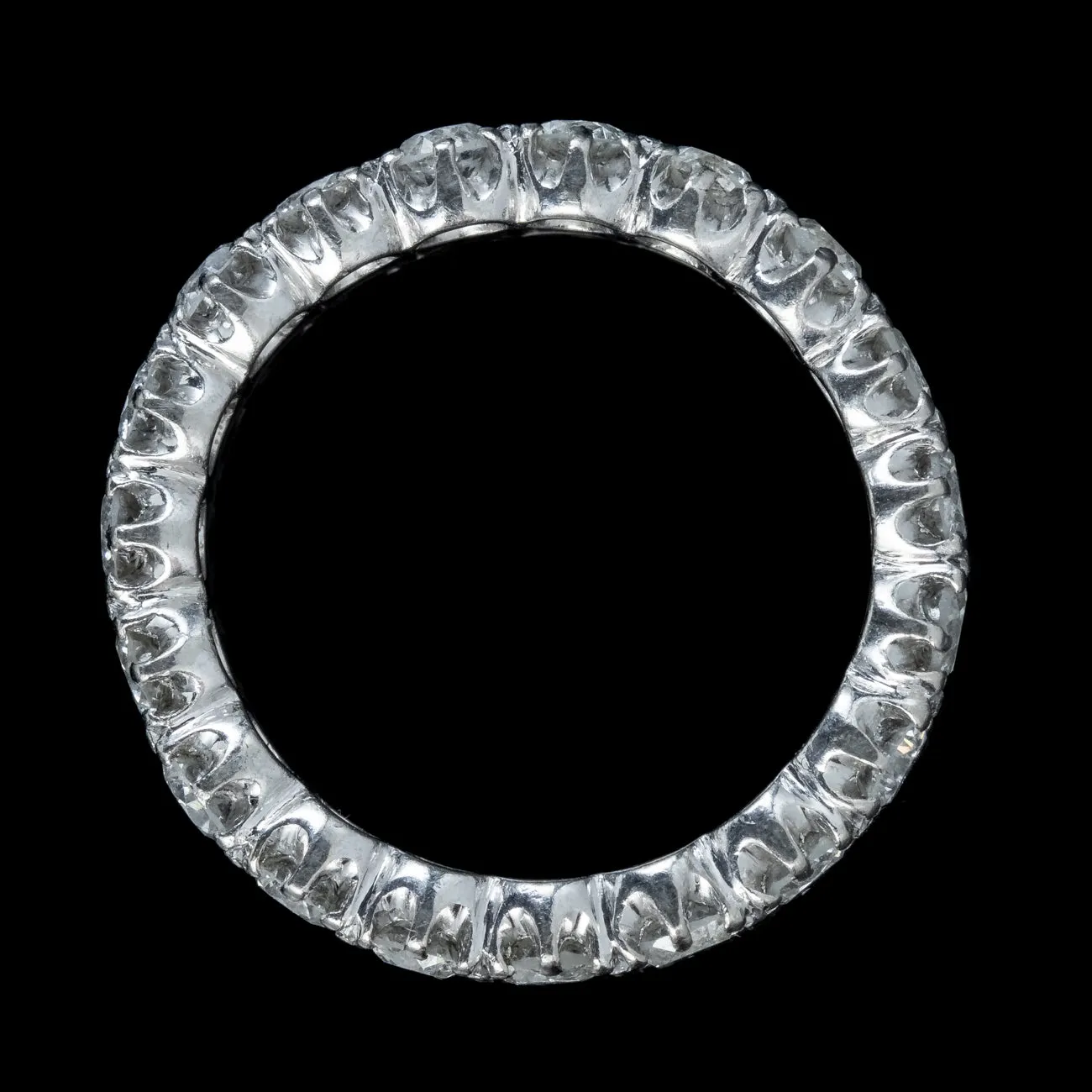 Antique Edwardian Diamond Full Eternity Ring 1.90ct Of Diamond