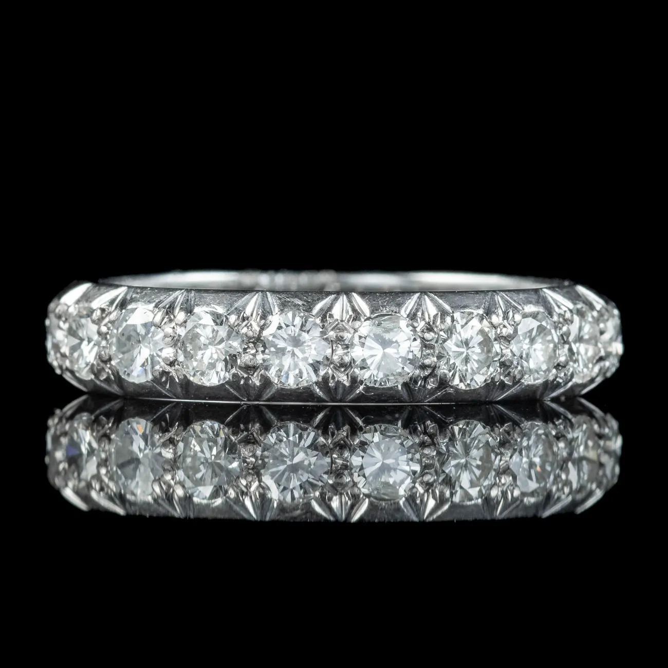 Antique Edwardian Diamond Full Eternity Ring 3ct Total