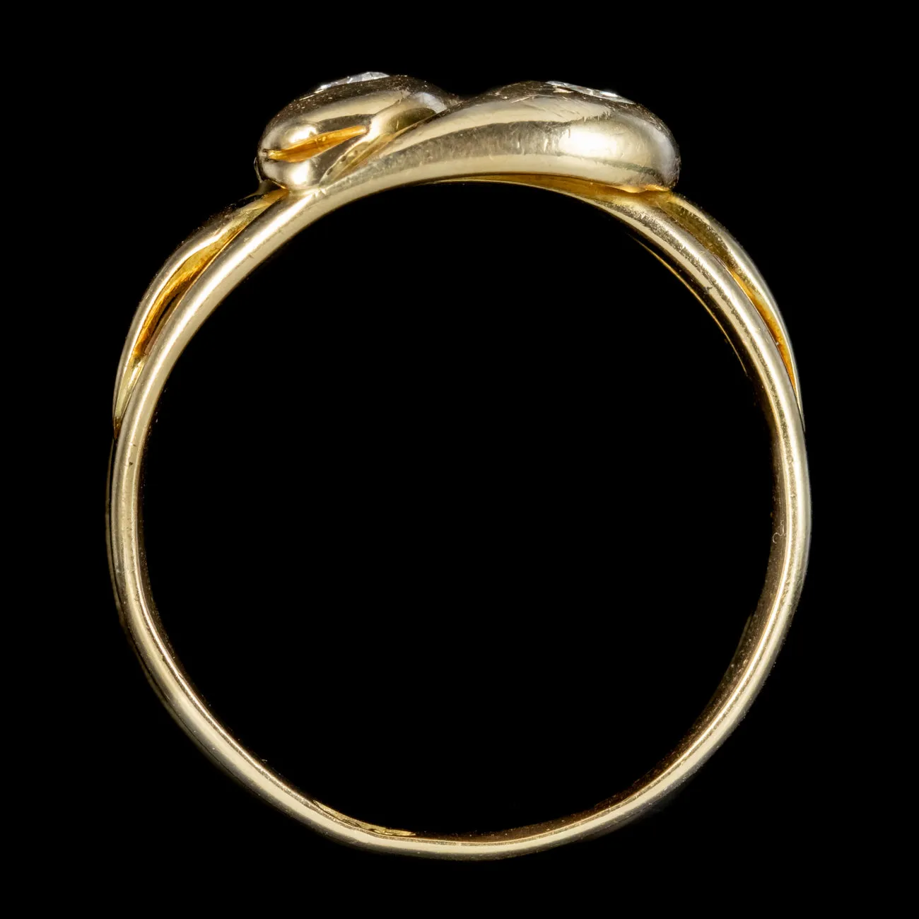 Antique Edwardian Diamond Snake Ring 0.40ct Of Diamond Circa 1905