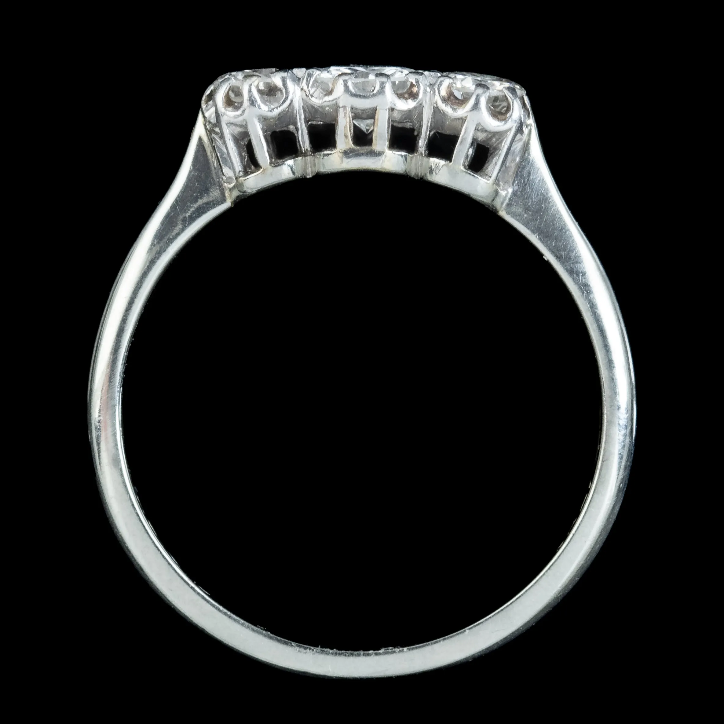 Antique Edwardian Diamond Trilogy Ring 0.45ct Total