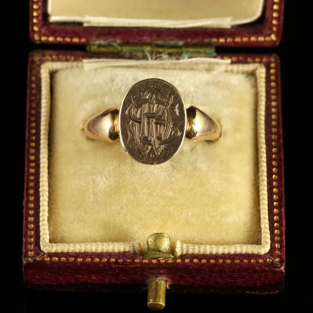 Antique Edwardian Poision Locket Ring Chester 1907