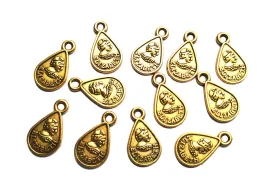 Antique Golden Drop Coin Designer Charms