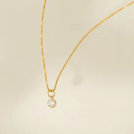 April Birthstone Gold-Filled Necklace