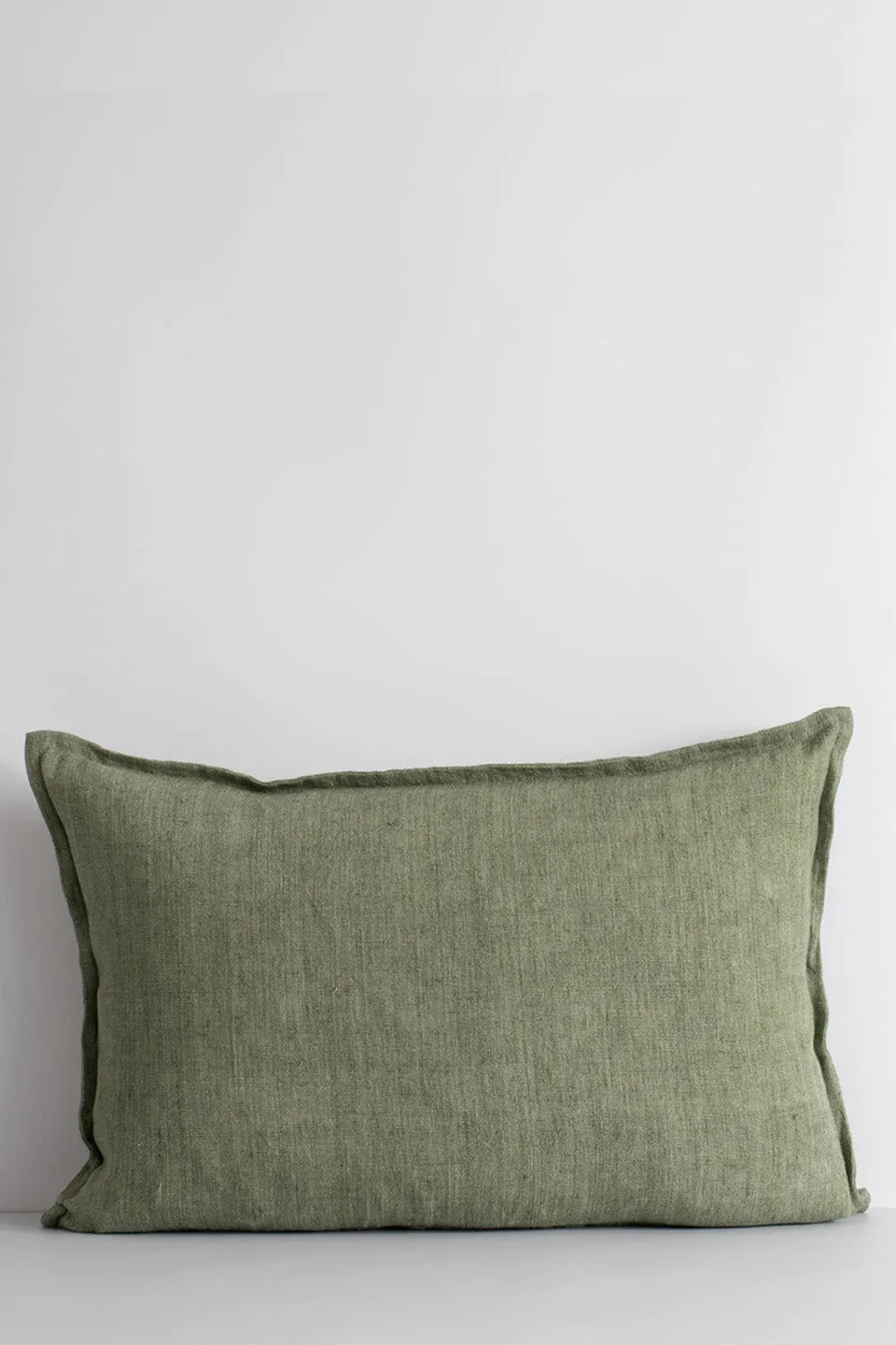 Arcadia Moss Feather Inner 40x60cm Linen Cushion