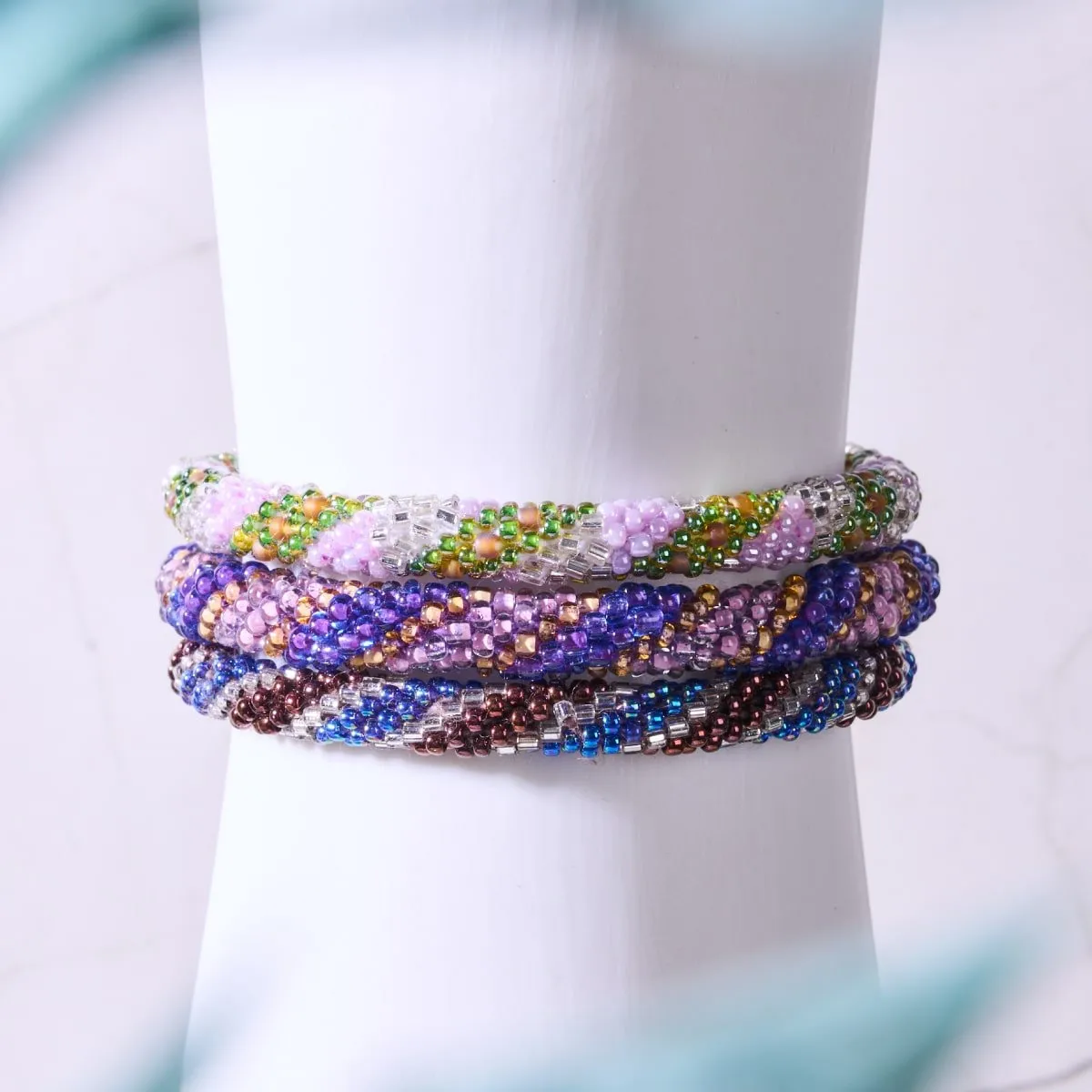 Aster Garden | Himalayan Glass Bead Bracelet