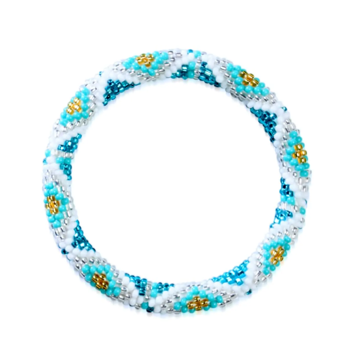 Aztec Aquarium | Himalayan Glass Bead Bracelet