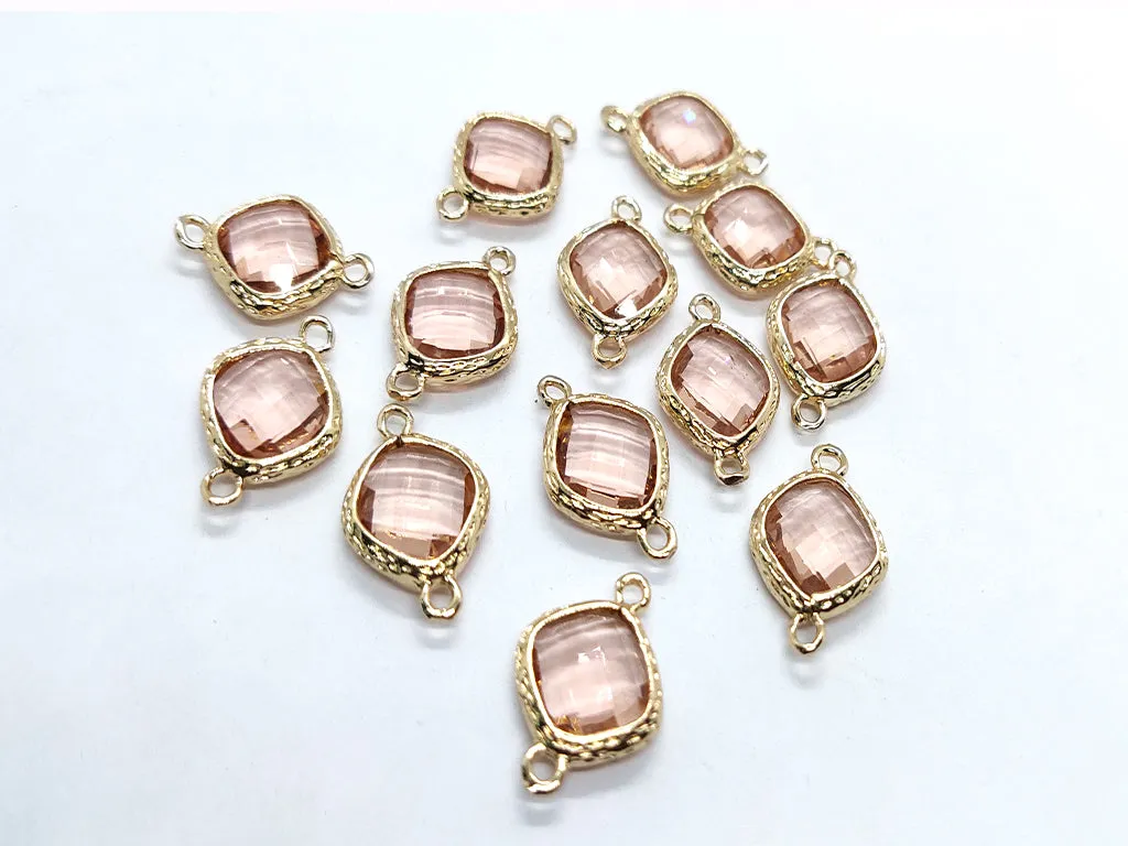 Baby Pink Fancy Crystal Charms