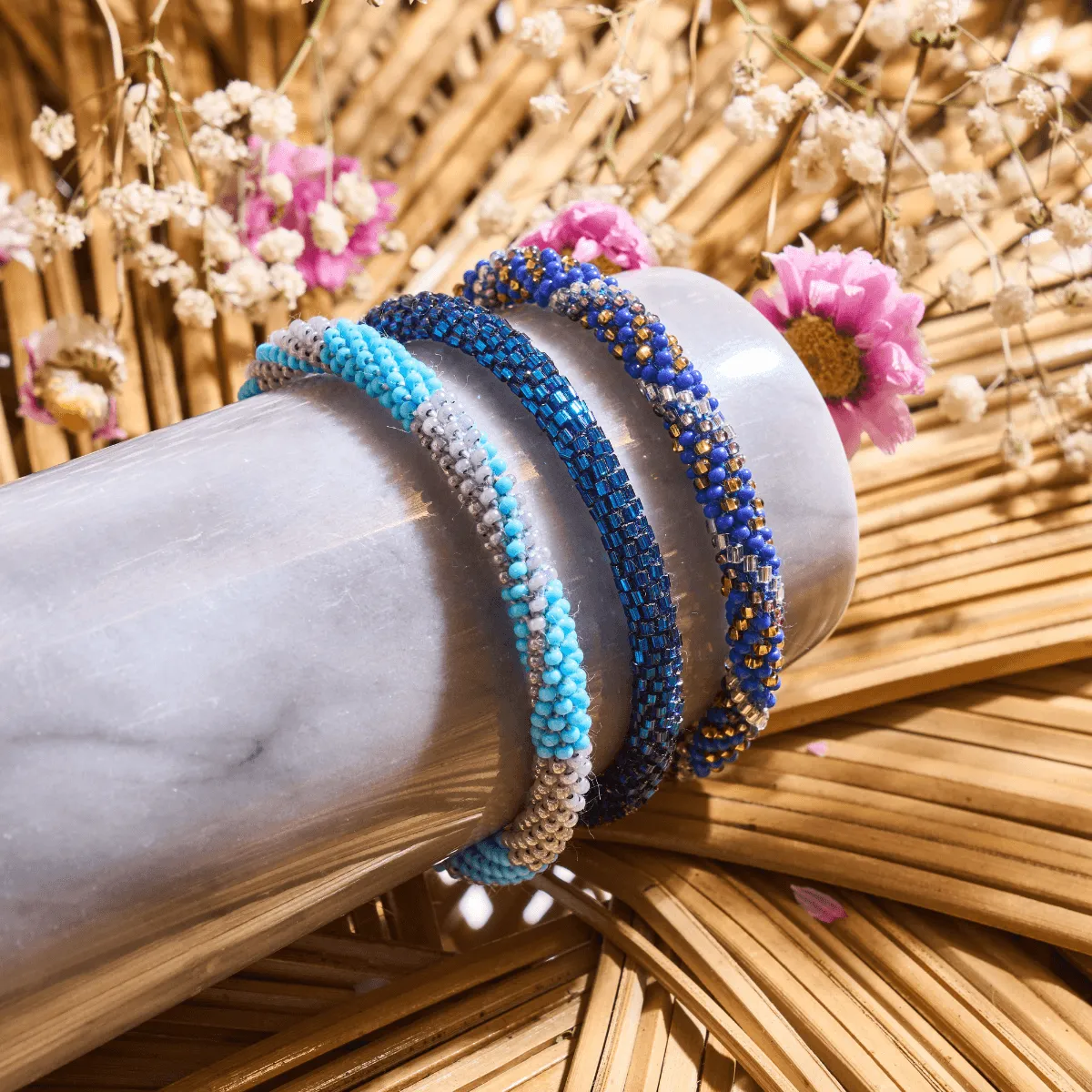 Baby You're A Firework | Himalayan Glass Bead Bracelet