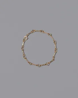 Bar Link Charm Chain Bracelet